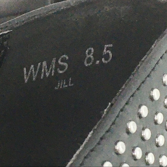 Report Women's Black Studded Stiletto Point Toe Pointy Jill Heels Pumps Size 8.5 - Picture 14 of 16